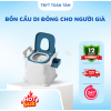 Bồn cầu di động thông minh - Bô vệ sinh cho người già, người khó vận động, tay vịn chắc chắn, tải trọng 100kg